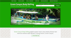 Desktop Screenshot of greencanyon-bodyrafting.com