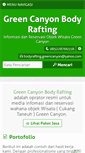 Mobile Screenshot of greencanyon-bodyrafting.com